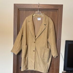 Old Navy  4x Camel Faux Wool Pea Coat